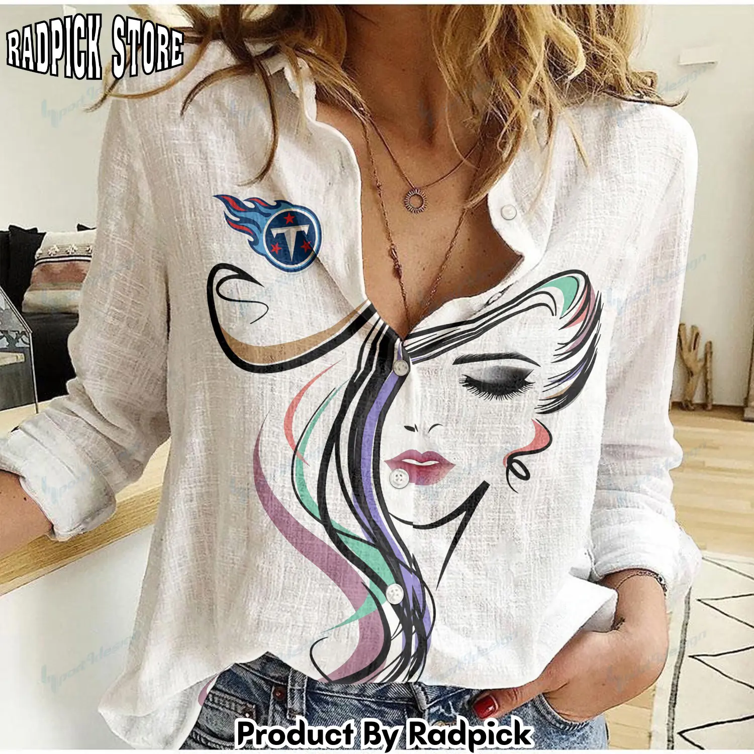 Radpick tennessee titans woman shirt rp66276